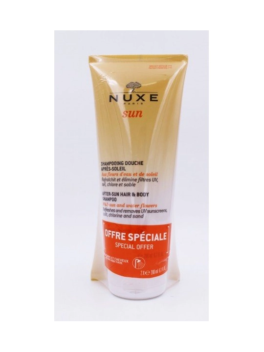 nuxe sun duplo champu-gel de ducha aftersun 2x200 ml