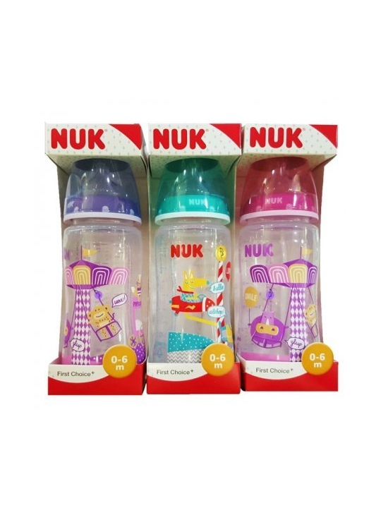 nuk biberon silicona fantasy 0-6m 300 ml