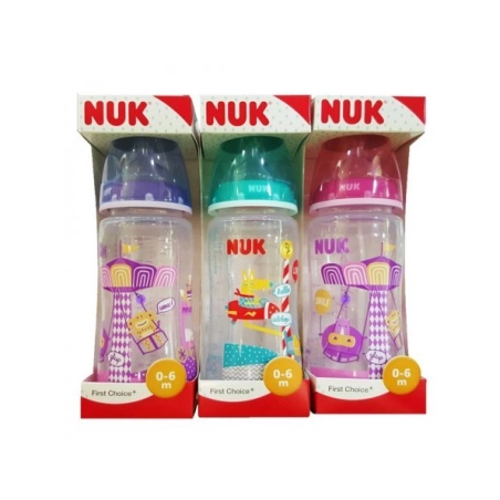 nuk biberon silicona fantasy 0-6m 300 ml