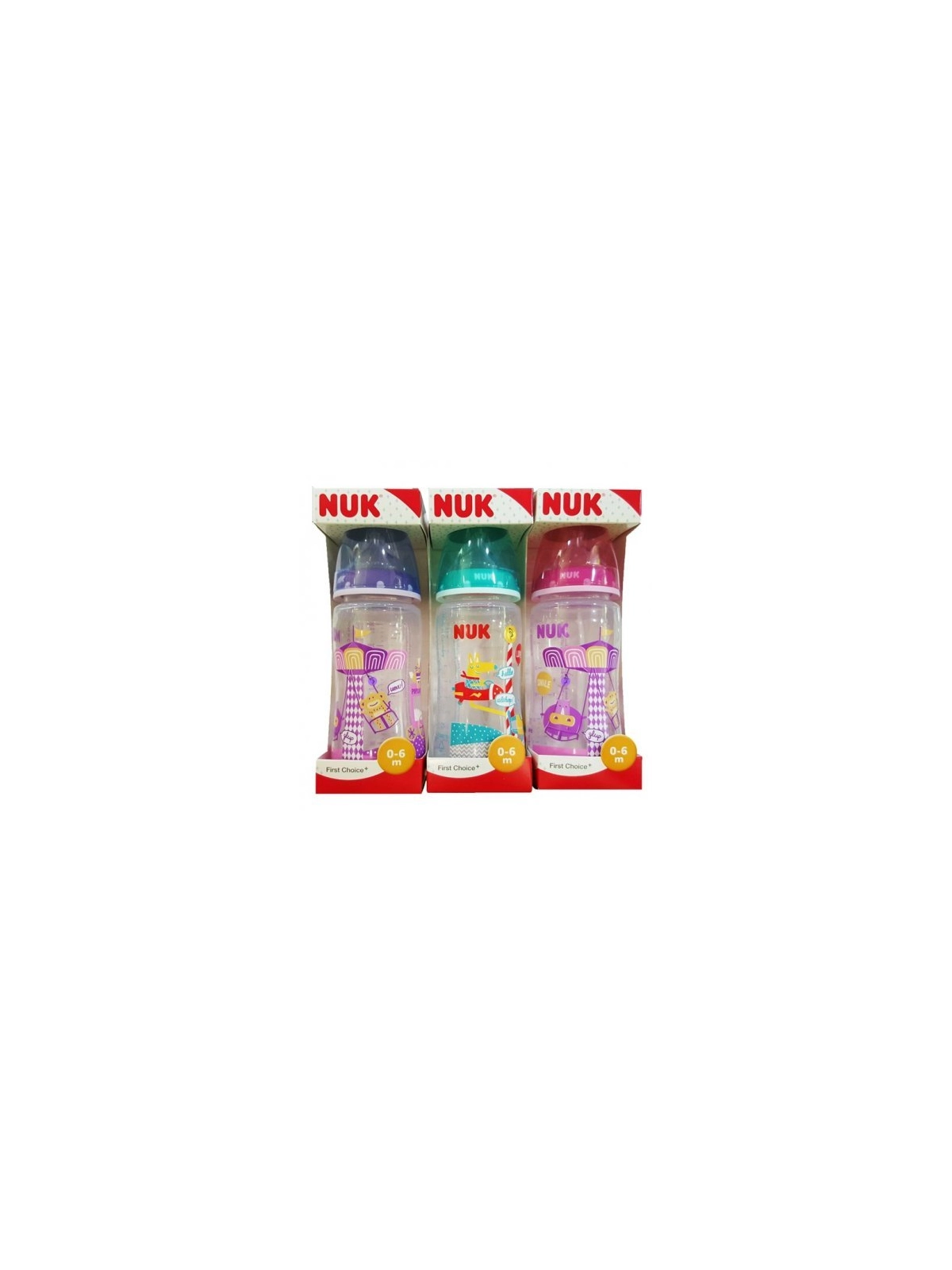 nuk biberon silicona fantasy 0-6m 300 ml