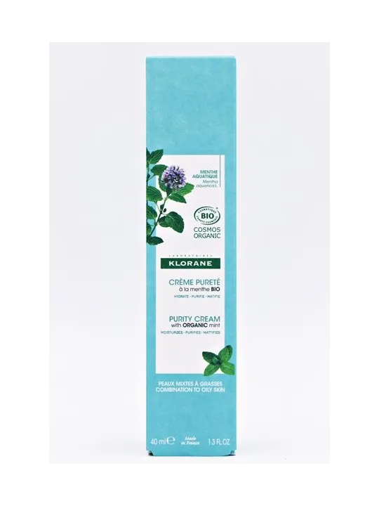 Klorane Crema Purificante a la menta bio
