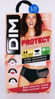 Braga Menstrual Lavable Boxer Flujo Medio S