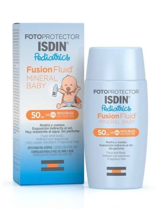 Fotoprotector Isdin Pediatrics Fusión Fluid Mineral Baby Spf50