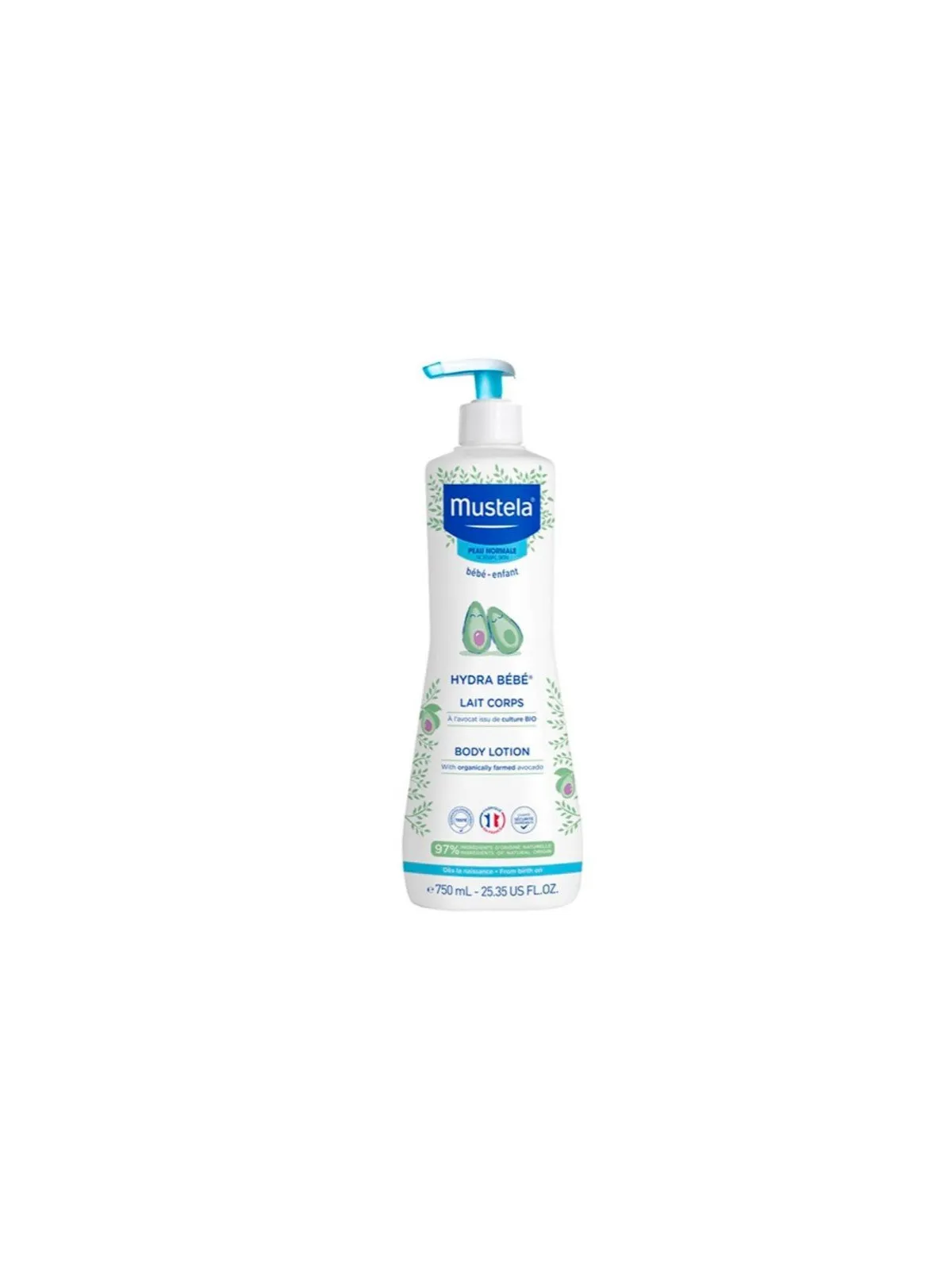 Mustela Hydra Bebé Leche Corporal 750 ml