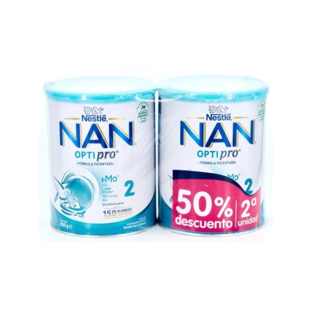Nan OptiPro 2 Leche Continuación 800 gr Duplo