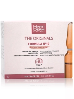 MartiDerm Formula N.º10 HD Color Touch Spf30 30 ampollas