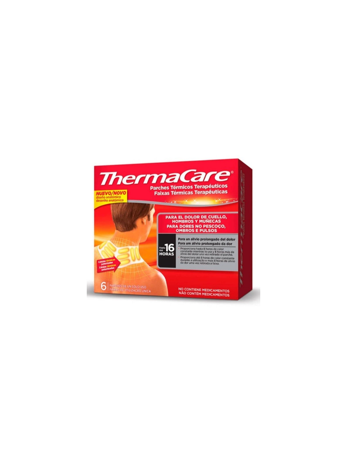 ThermaCare Cuello Hombros Muñecas 6 parches