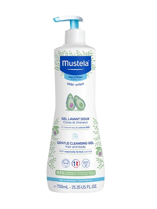 Mustela Gel Limpiador Suave con Aguacate 750 ml