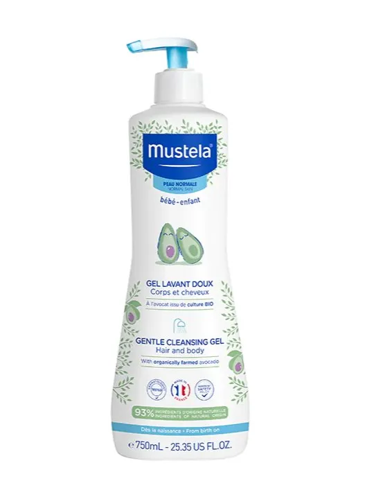 Mustela Gel Limpiador Suave con Aguacate 750 ml
