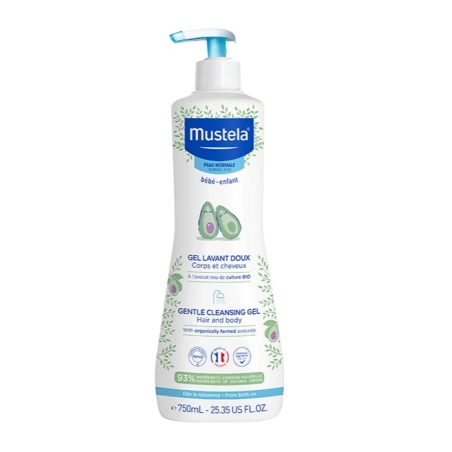 Mustela Gel Limpiador Suave con Aguacate 750 ml