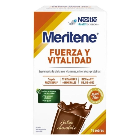 Meritene Fuerza y Vitalidad Chocolate 15 sobres