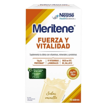 Meritene Fuerza y Vitalidad Vainilla 15 sobres