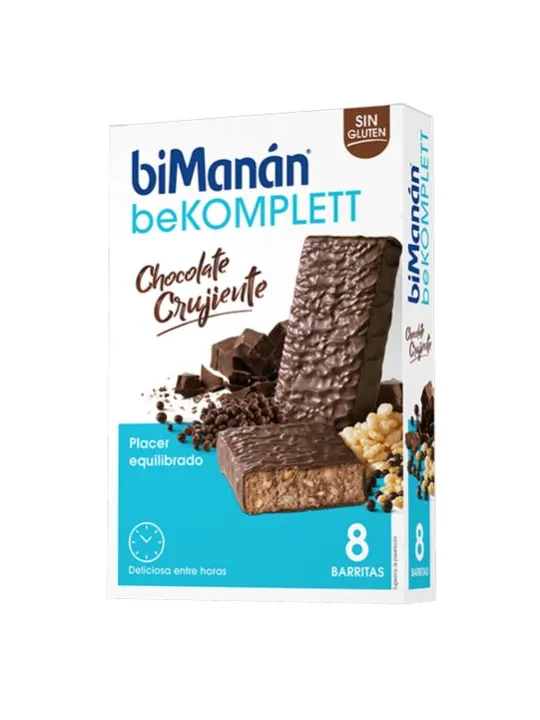 biManán beKOMPLETT Chocolate Crujiente Barritas