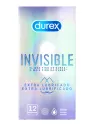 Durex Invisible Extra Lubricado 12  preservativos