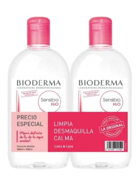 Bioderma Sensibio H2O Agua Micelar 500 ml Duplo