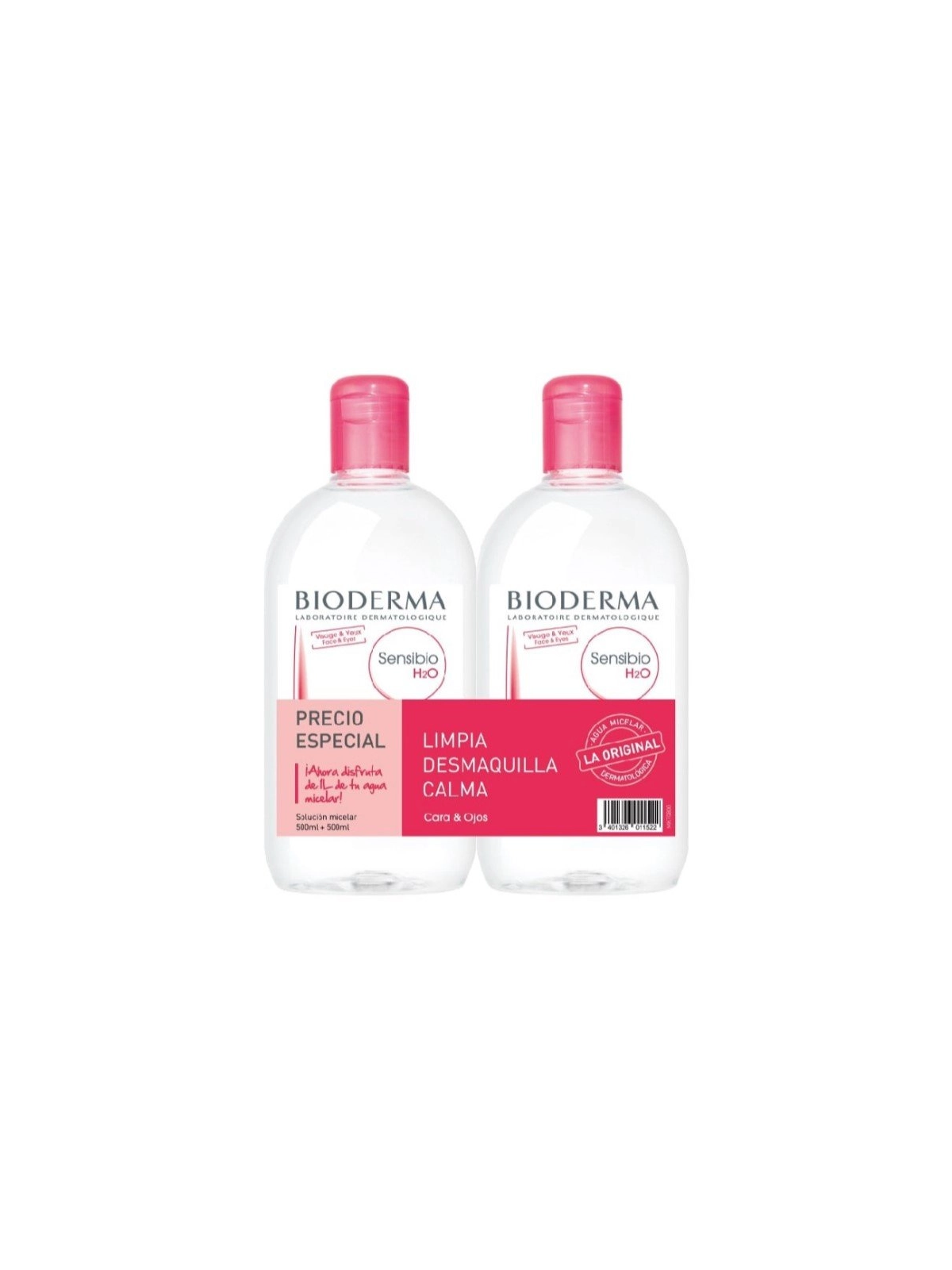 Bioderma Sensibio H2O Agua Micelar 500 ml Duplo