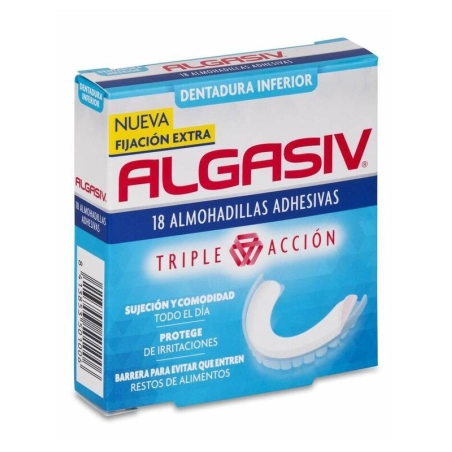 Algasiv Dentadura Inferior 18 almohadillas