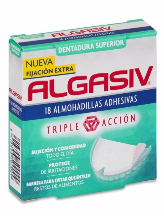 Algasiv Dentadura Superior 18 almohadillas