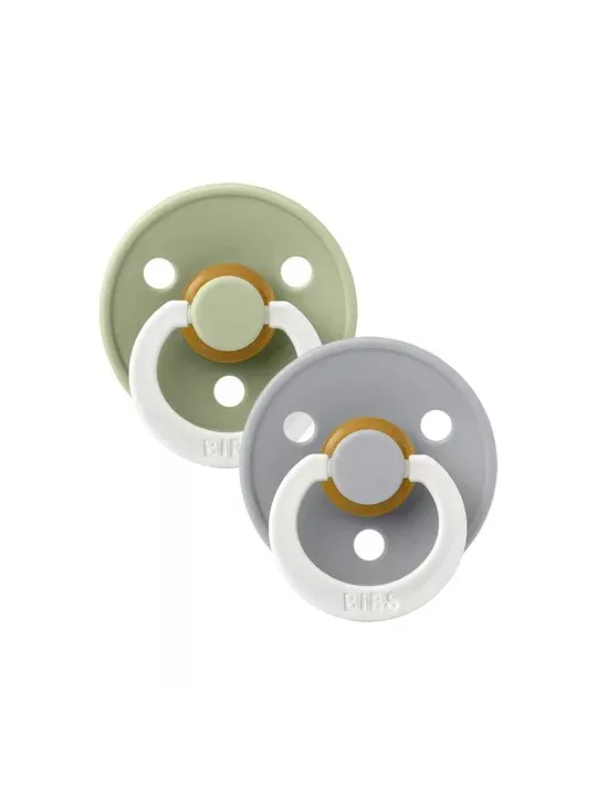 Bibs Colour Noche Chupetes Tetina Redonda 6-18 m Sage / Cloud