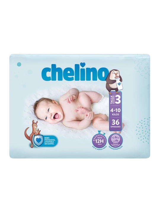 Chelino Pañales Talla 3 4-10 kg