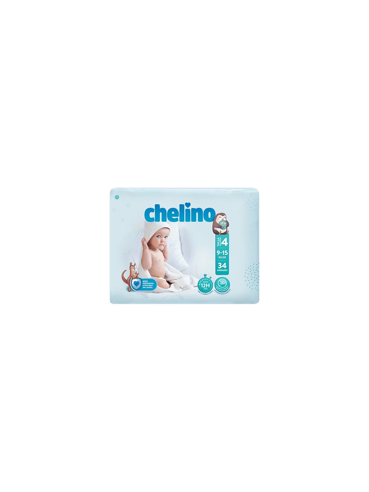 Chelino Pañales Talla 4 9-15 kg