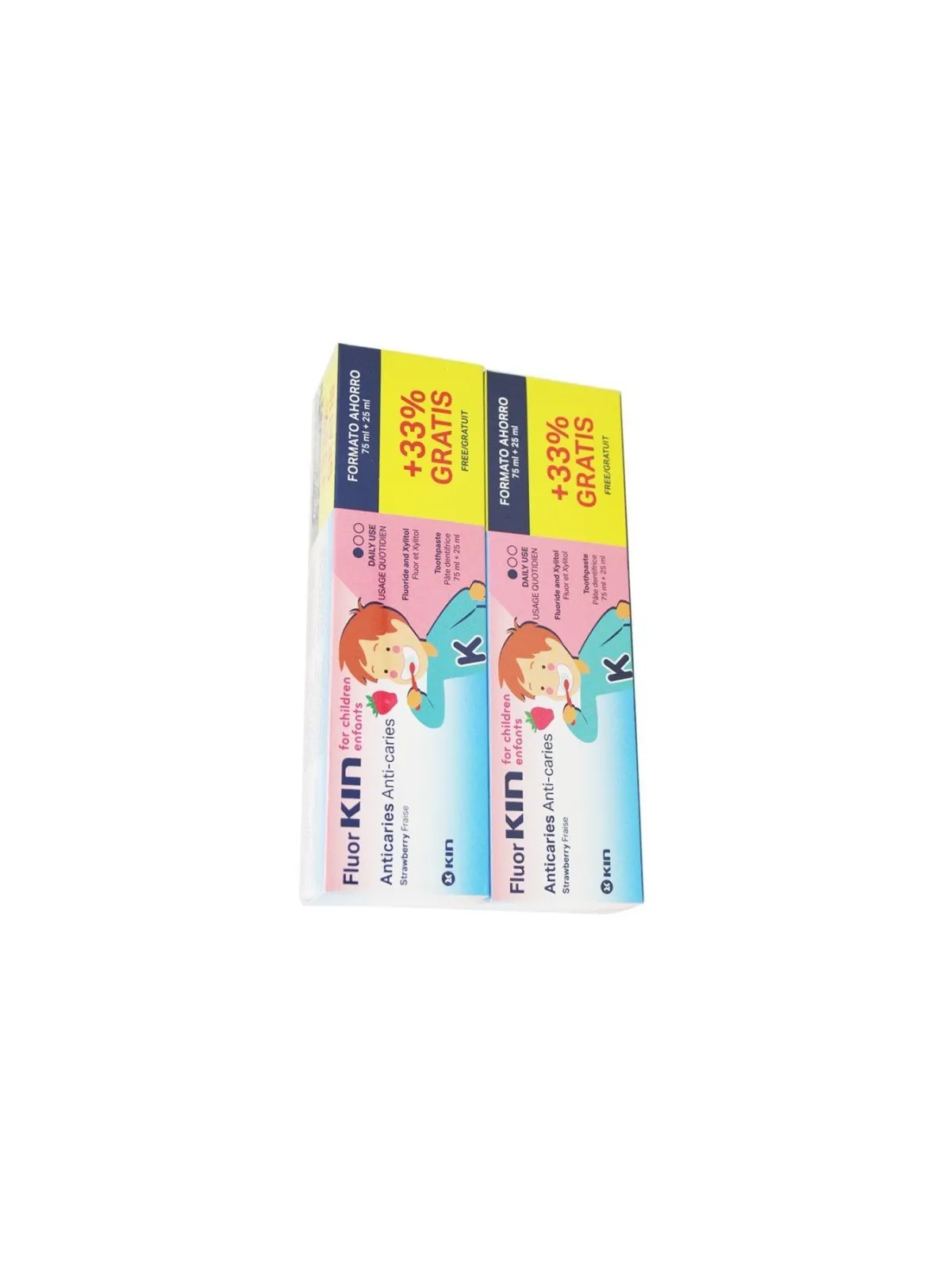 Fluor Kin Infantil Pasta Dentífrica 100 ml Duplo