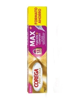 Corega Max Fijación + Confort Sin Sabor 70 gr