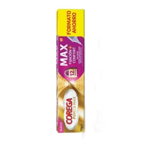 Corega Max Fijación + Confort Sin Sabor 70 gr