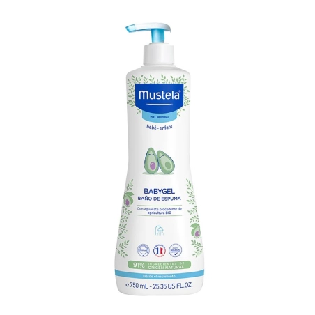 Mustela Babygel Baño de Espuma 750 ml