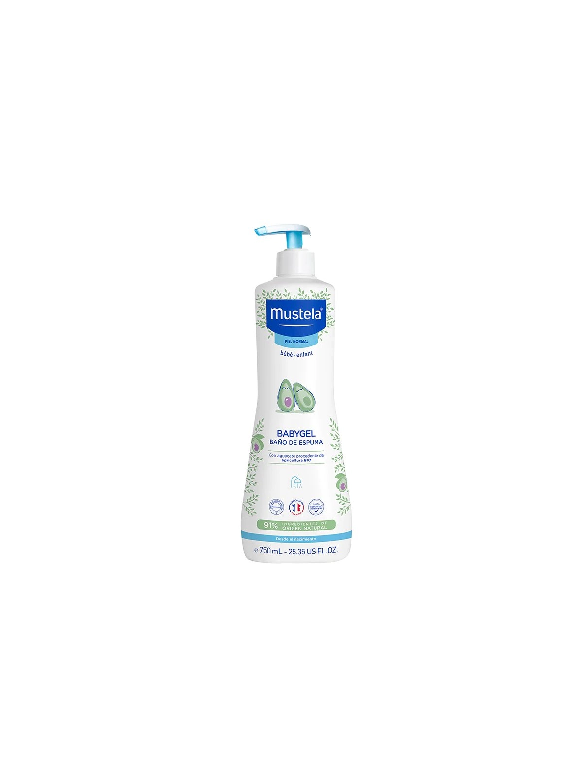 Mustela Babygel Baño de Espuma 750 ml