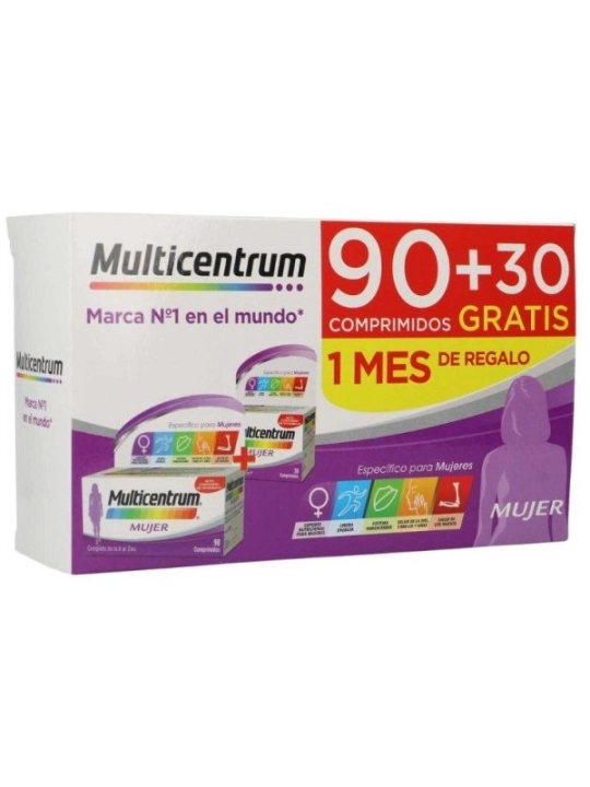 Multicentrum Mujer 90+30 comprimidos | FarmaRoma