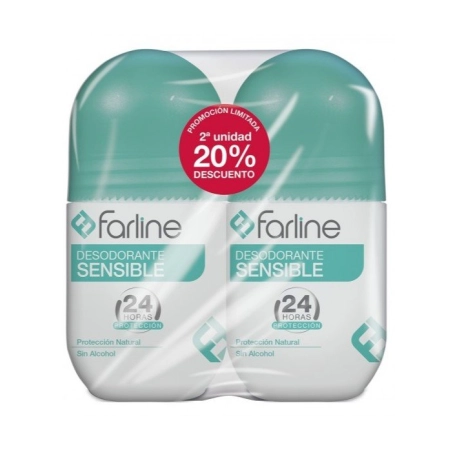 Farline Desodorante Sensible 24h Duplo