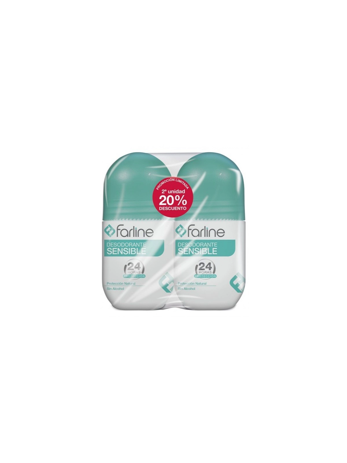 Farline Desodorante Sensible 24h Duplo
