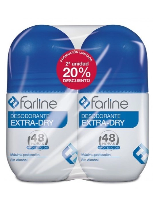 Farline Desodorante Extra-Dry 48h Duplo