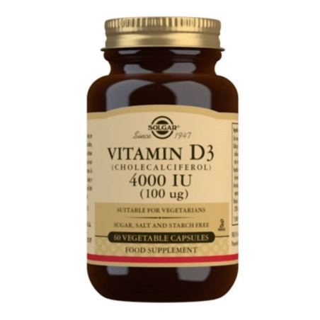 Solgar Vitamina D3 4000 IU 60 cápsulas | FarmaRoma