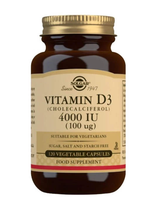 Solgar Vitamina D3 4000 IU 120 cápsulas