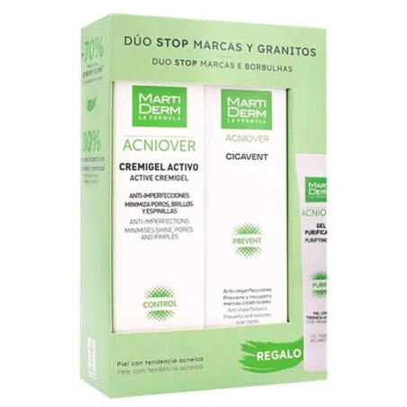 MartiDerm Acniover Dúo Stop Marcas y Granitos Pack