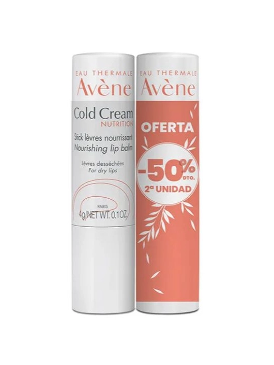 Avène Cold Cream Stick Labial Duplo