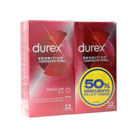 Durex Sensitivo Contacto Total 12 unidades Duplo