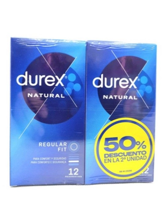 Durex Natural 12 unidades Duplo