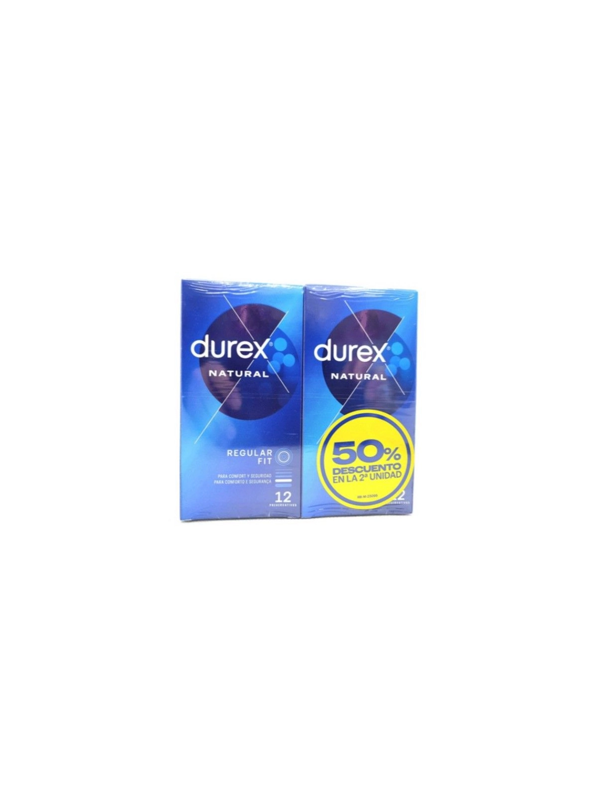 Durex Natural 12 unidades Duplo