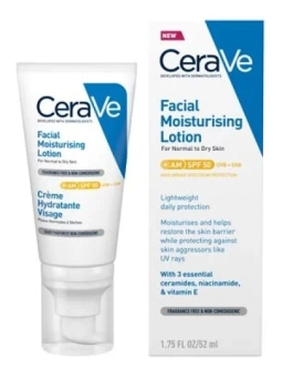 CeraVe Loción Hidratante de Rostro Spf50