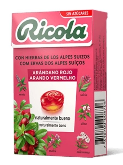 Ricola Arándano Rojo Caramelos 50 gr