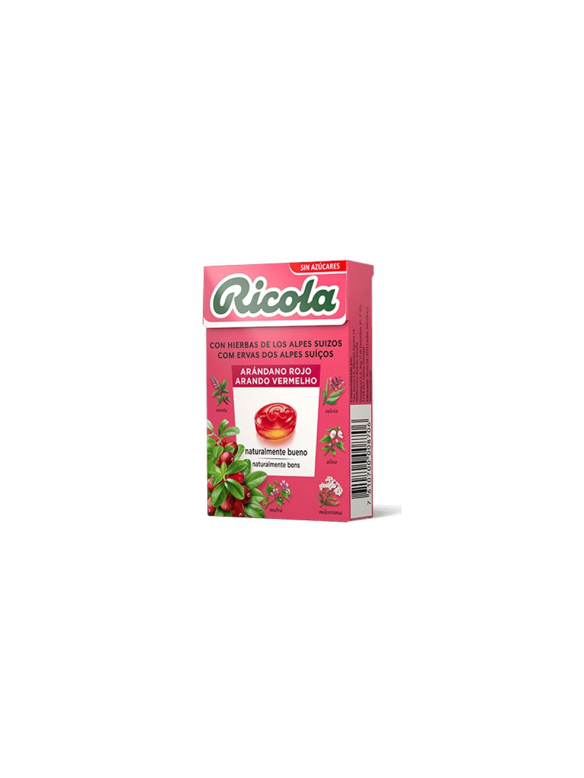 Ricola Arándano Rojo Caramelos 50 gr