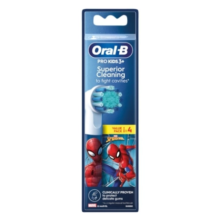 Oral-B Pro Kids3+ Recambio Spiderman 4 cabezales