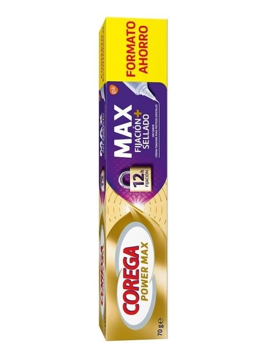 Corega Max Fijación + Sellado Sin Sabor 70 gr