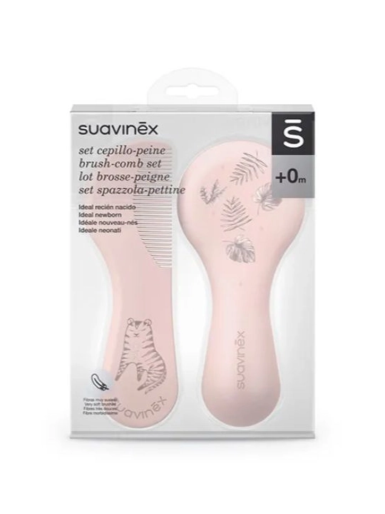 Suavinex Set Cepillo-Peine Rosa