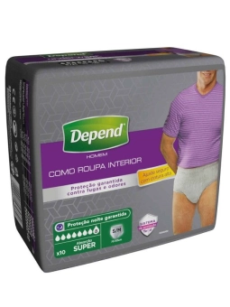 Depend Hombre Ropa Interior Super Talla S/M