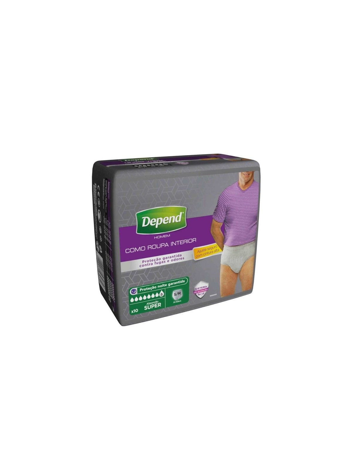 Depend Hombre Ropa Interior Super Talla S/M