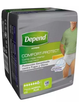 Depend Hombre Comfort-Protect Normal Plus Talla S/M | FarmaRoma